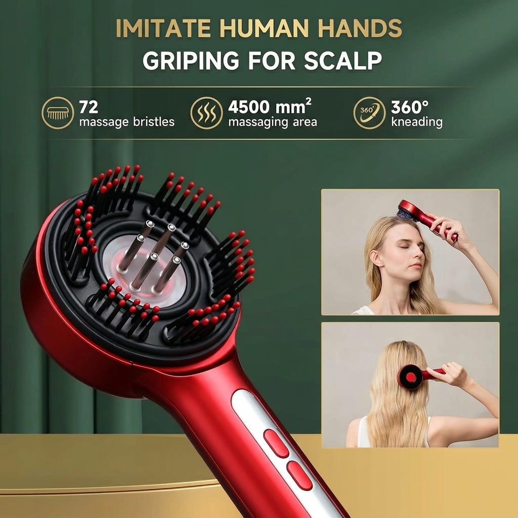Relaxing Electric Scalp Massager Comb for Daily Self-Care Ritual