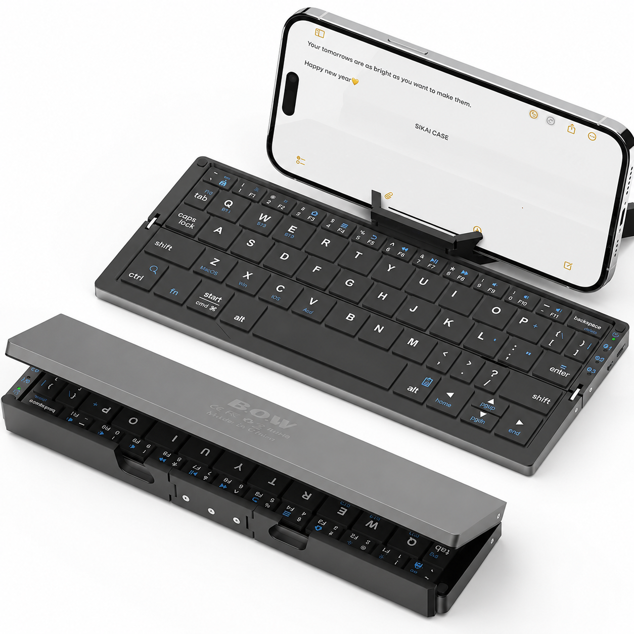 Portable Bluetooth Keyboard Gift for Travelers, Bloggers and Tech Lovers