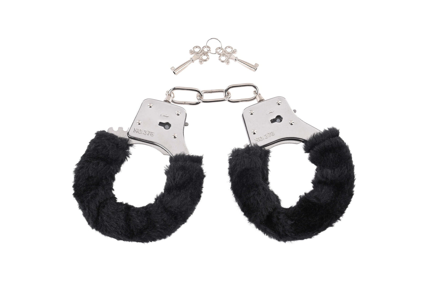 Black Furry Handcuffs