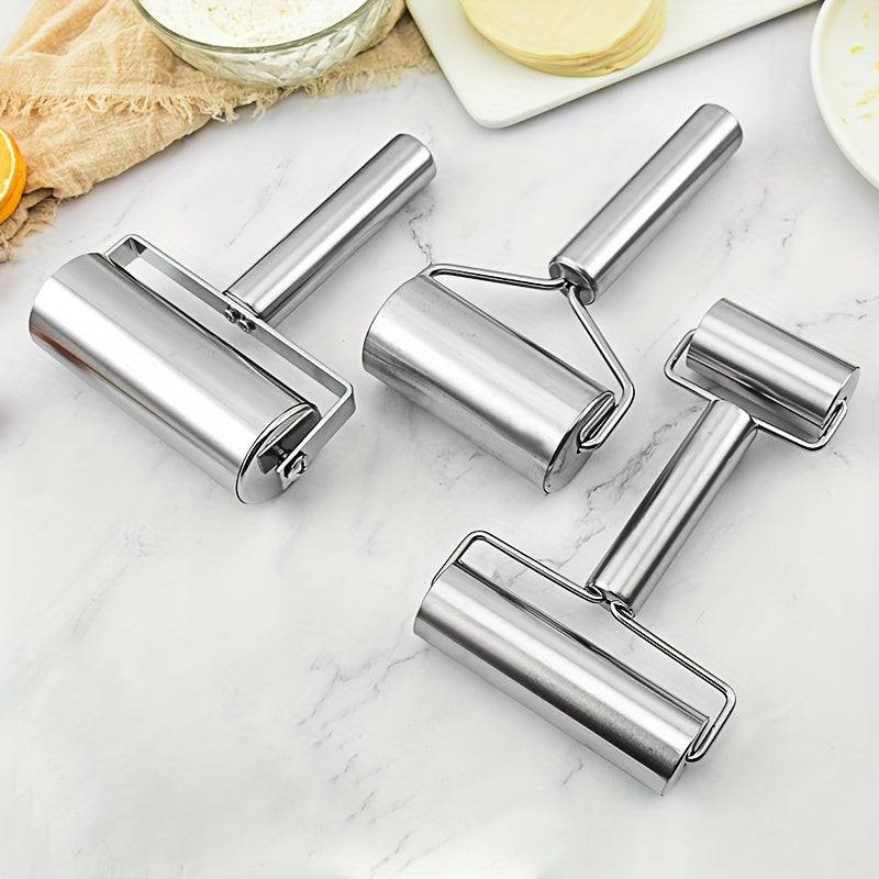 Stainless Steel Dual-Ended Rolling Pin for Baking