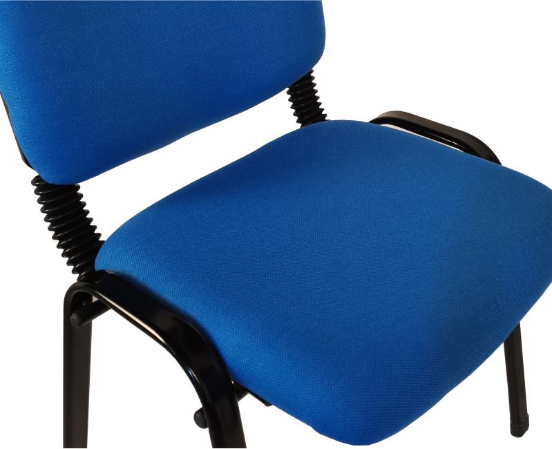Stackable & Linkable Office Conference Visitor Community  Chairs (Set of 7-Blue)