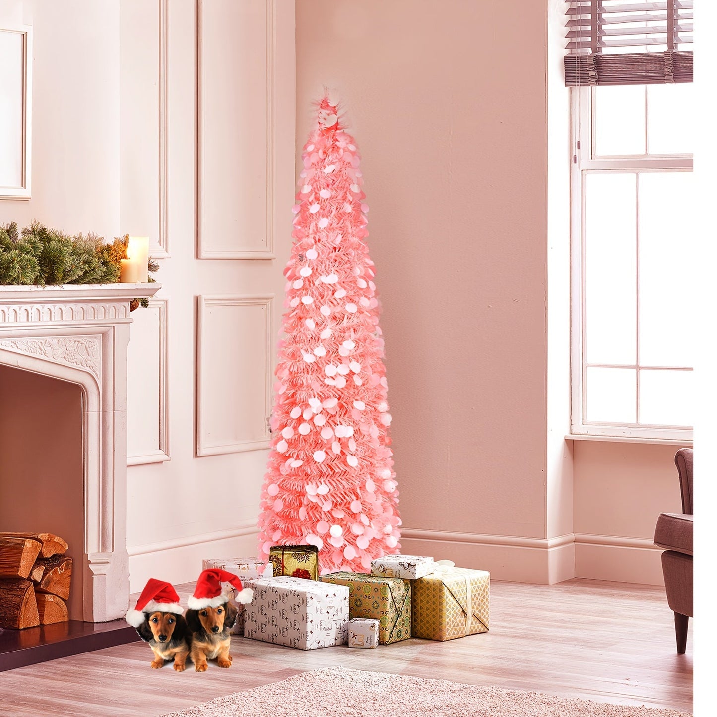 Pink Pop-Up Christmas Tree