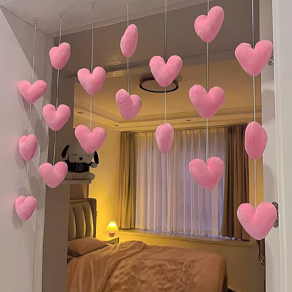 Heart Hanging Ornaments for Door Curtains