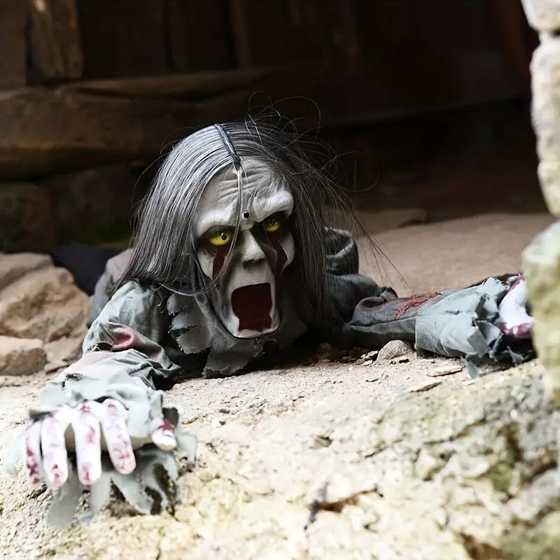 1pc Crawling Ghost - Sound-Controlled Electric Prop with Hair