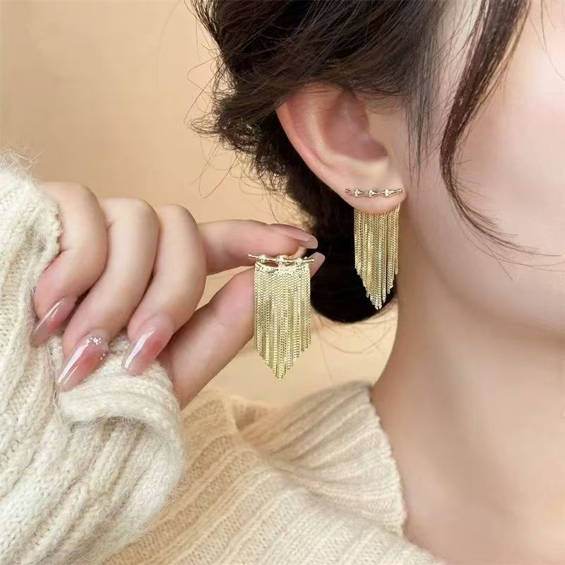 Gold Statement Fringe Earrings That Turn Heads and Win Compliments