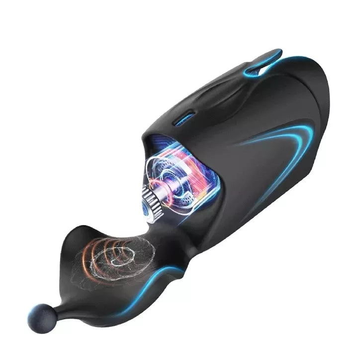[HOT SALE] Lustytime 2-Motor Penis Glans Training 10-Vibration Masturbation Cup - Adult Wellness Product product image for in
