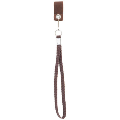Braided Walking Cane Wrist Strap with Clip – Brown & Black Options