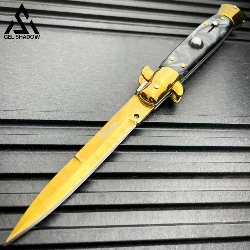8.75" Italian Stiletto AKC Pocket Knife-GS141