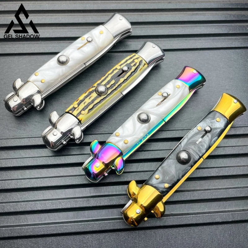 8.75" Italian Stiletto AKC Pocket Knife-GS141