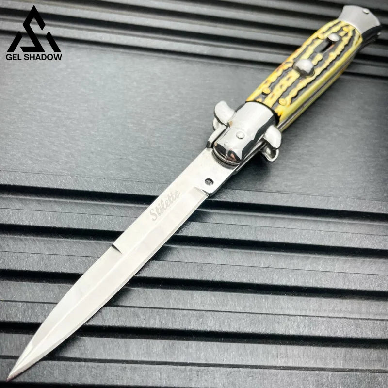 8.75" Italian Stiletto AKC Pocket Knife-GS141