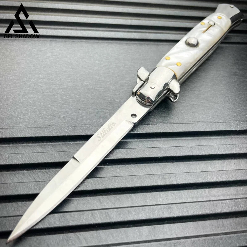 8.75" Italian Stiletto AKC Pocket Knife-GS141