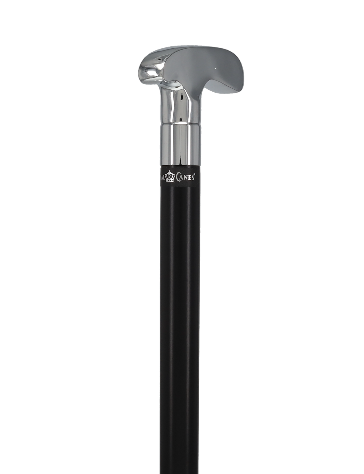 Golf Enthusiast's Chrome Plated Putter Cane: Beechwood Shaft