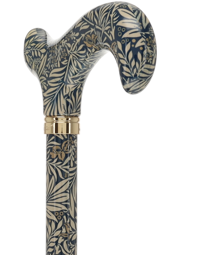 Golden Petals FashionStix: Designer Derby Cane, Adjustable