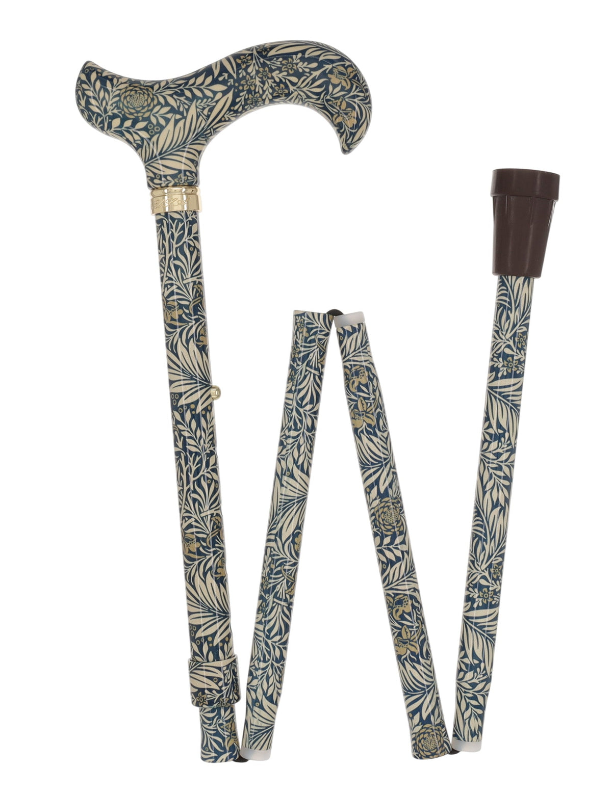 Golden Petals FashionStix: Designer Derby Cane, Adjustable