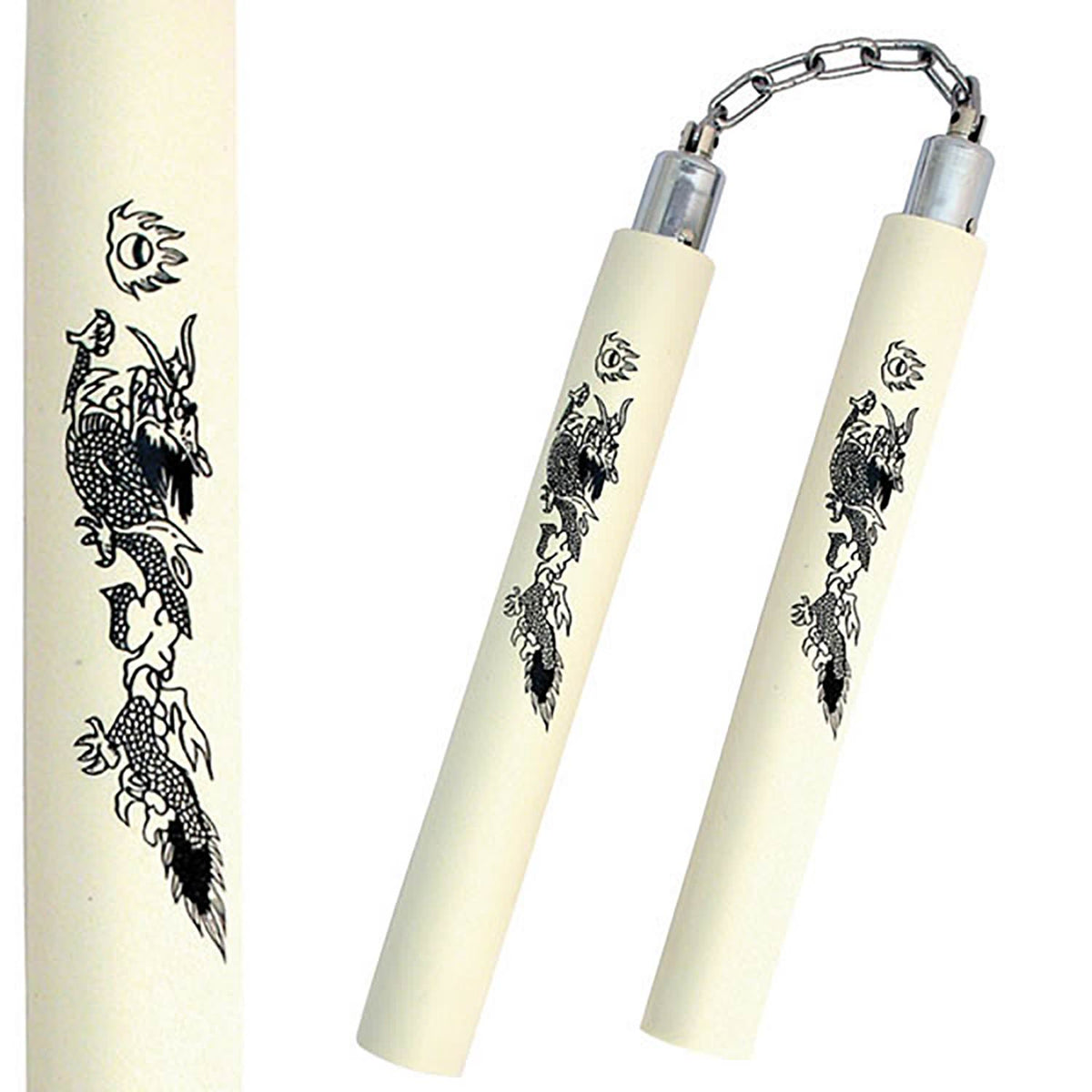 Nunchaku - Ball Bearing Chain 12 Inch Foam Padded Nunchucks - TOPHATTER'S ARMORY DEALS