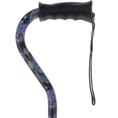 Purple Majesty Designer Cane: Comfort Grip & SafeTbase, Adjustable