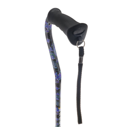 Purple Majesty Designer Cane: Comfort Grip & SafeTbase, Adjustable