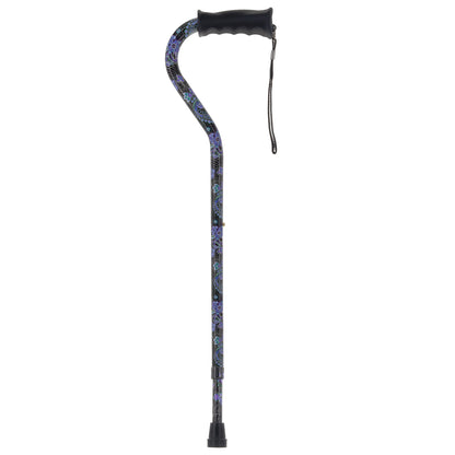 Purple Majesty Designer Cane: Comfort Grip & SafeTbase, Adjustable