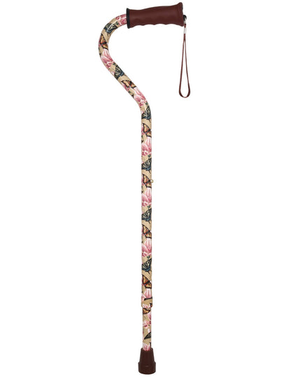 Lily & Butterfly: Adjustable Comfort Grip Offset Walking Cane