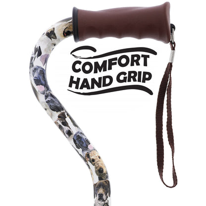 Dog Lovers' Choice: Comfort Grip Offset Walking Cane