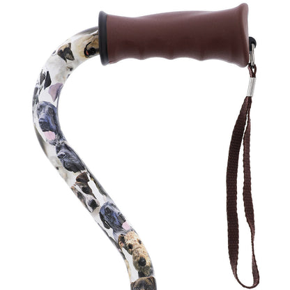 Dog Lovers' Choice: Comfort Grip Offset Walking Cane