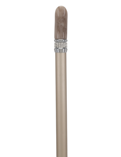 Exquisite Rhinestone Pearlz Adjustable Orthopedic Derby Cane