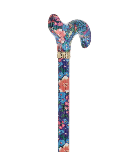 Chic Adjustable Cane - Everlasting Delight Patterned Handle
