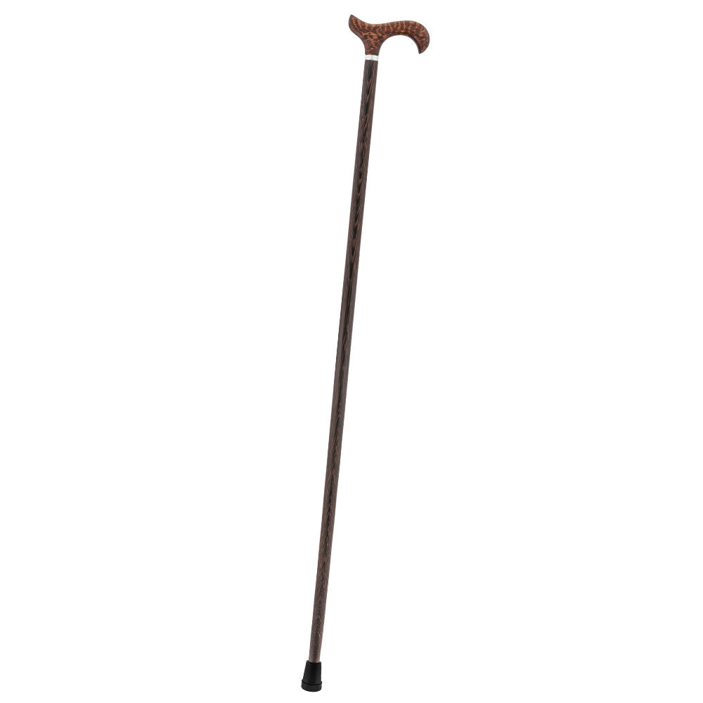 Scratch and Dent Genuine Snakewood Derby Cane: Premium Textured Exotic Wenge Wood V3235