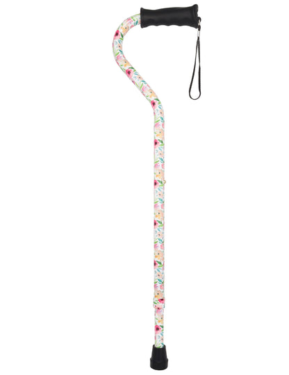 Pink Vivienne May Convertible Quad Base Walking Cane with Comfort Grip - Adjustable Shaft
