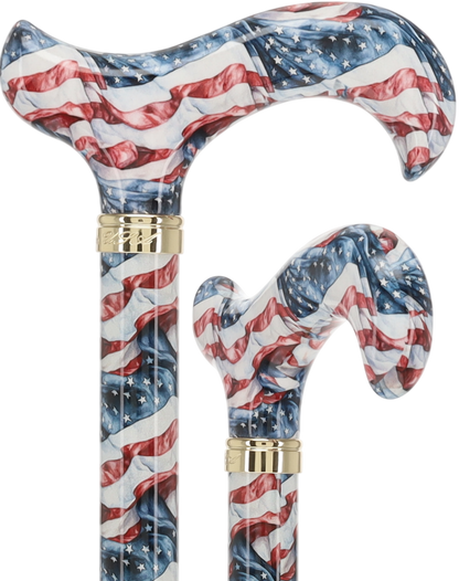 HD Pattern Designer Cane - Matching Handle & Shaft - Durable Adjustable Aluminum