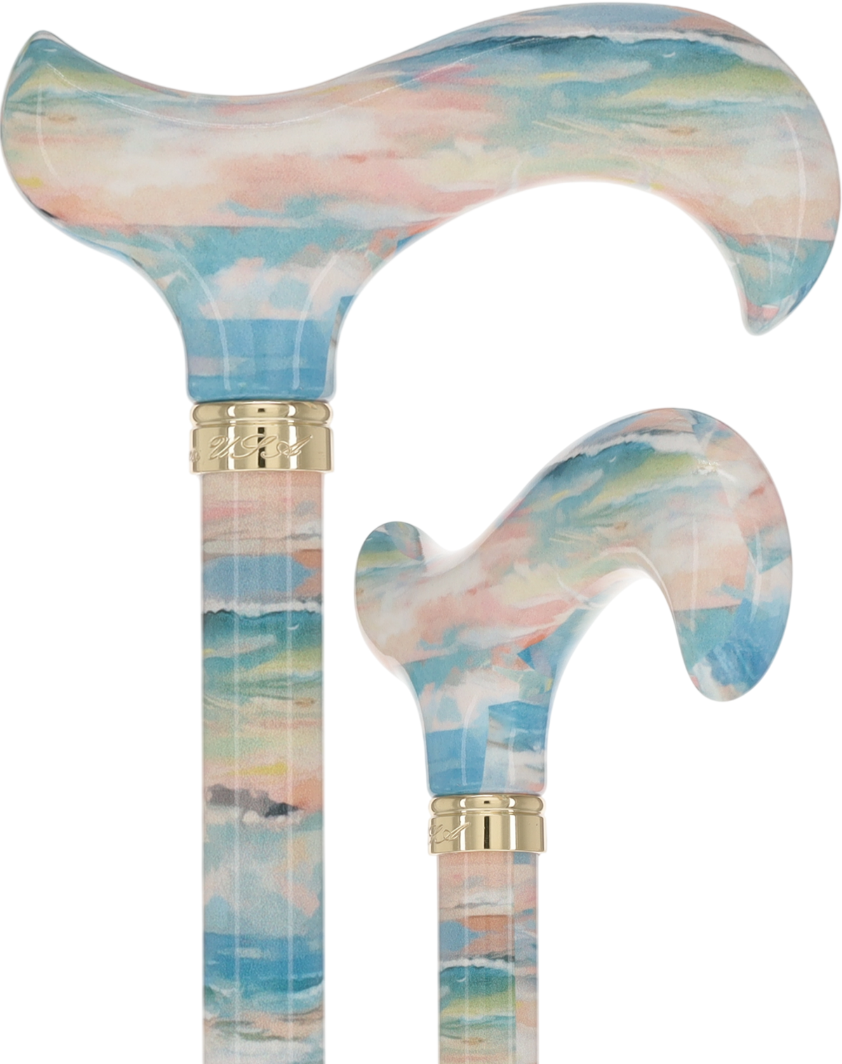 HD Pattern Designer Cane - Matching Handle & Shaft - Durable Adjustable Aluminum