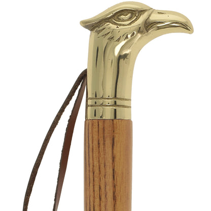 Shoe Horn Elegance: Brass Eagle Head, Durable Ash Wood Handle