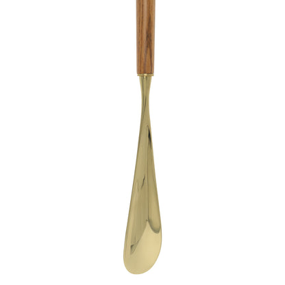 Shoe Horn Elegance: Brass Eagle Head, Durable Ash Wood Handle