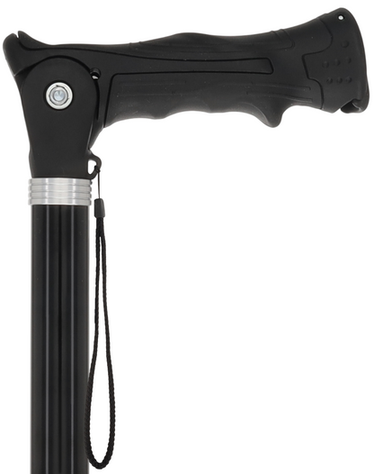 Black Adjustable Walking Hiking Staff