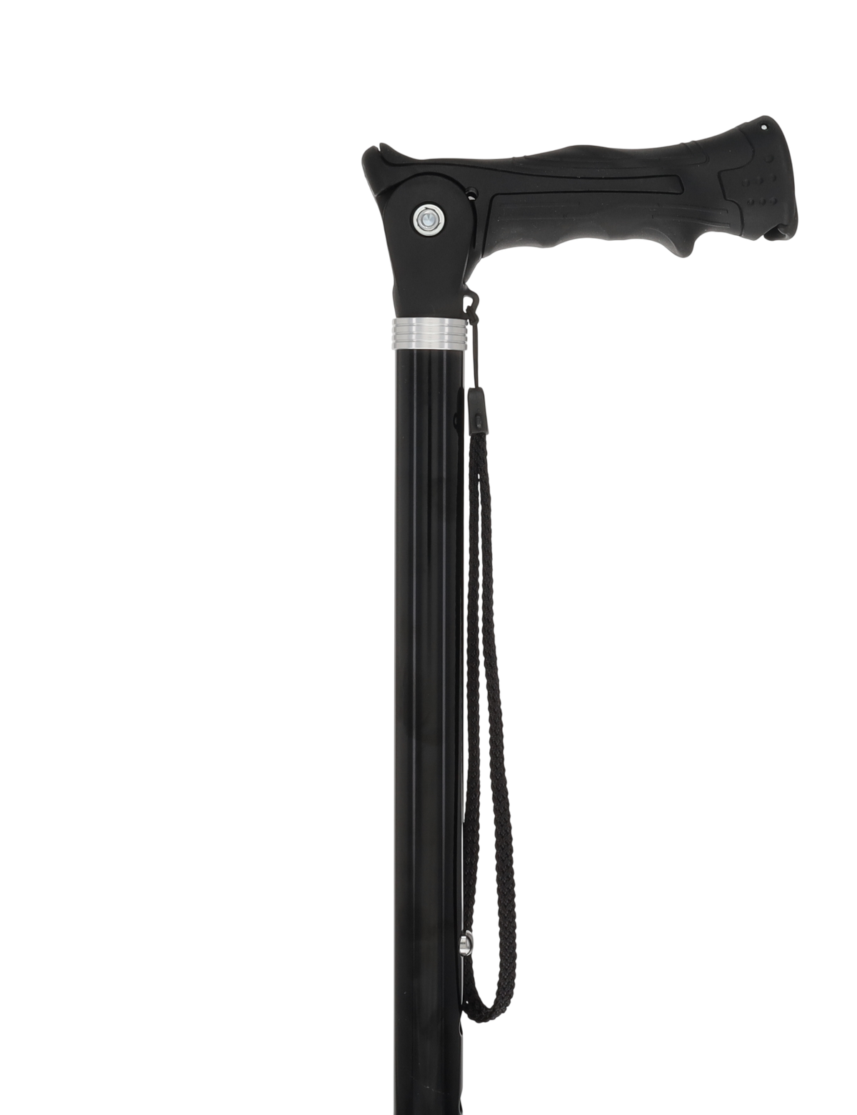 Black Adjustable Walking Hiking Staff