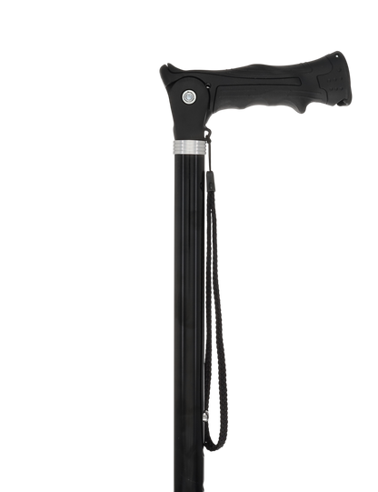 Black Adjustable Walking Hiking Staff