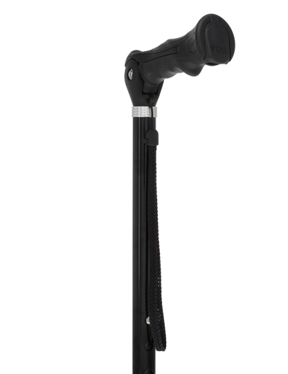 Black Adjustable Walking Hiking Staff