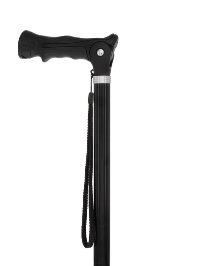 Black Adjustable Walking Hiking Staff