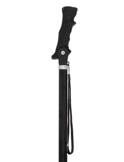 Black Adjustable Walking Hiking Staff