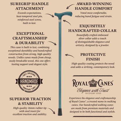 Royal Canes Fritz: Full-Color Wood Stain Collection (Matching Handle & Shaft)