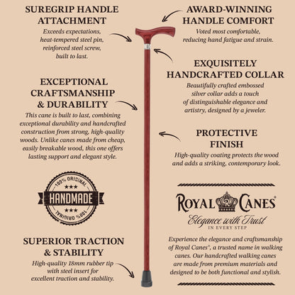 Royal Canes Fritz: Full-Color Wood Stain Collection (Matching Handle & Shaft)