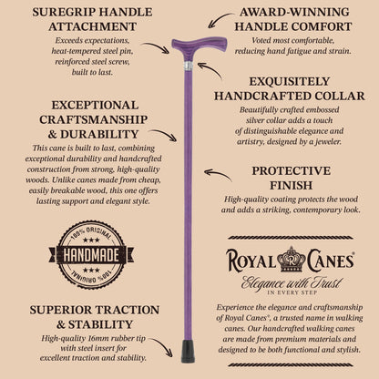 Royal Canes Fritz: Full-Color Wood Stain Collection (Matching Handle & Shaft)