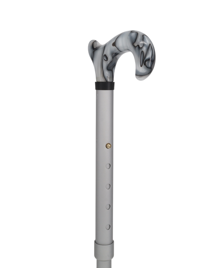 Stunning Acrylic Grey Folding Pearlz Cane-Adjustable & Foldable