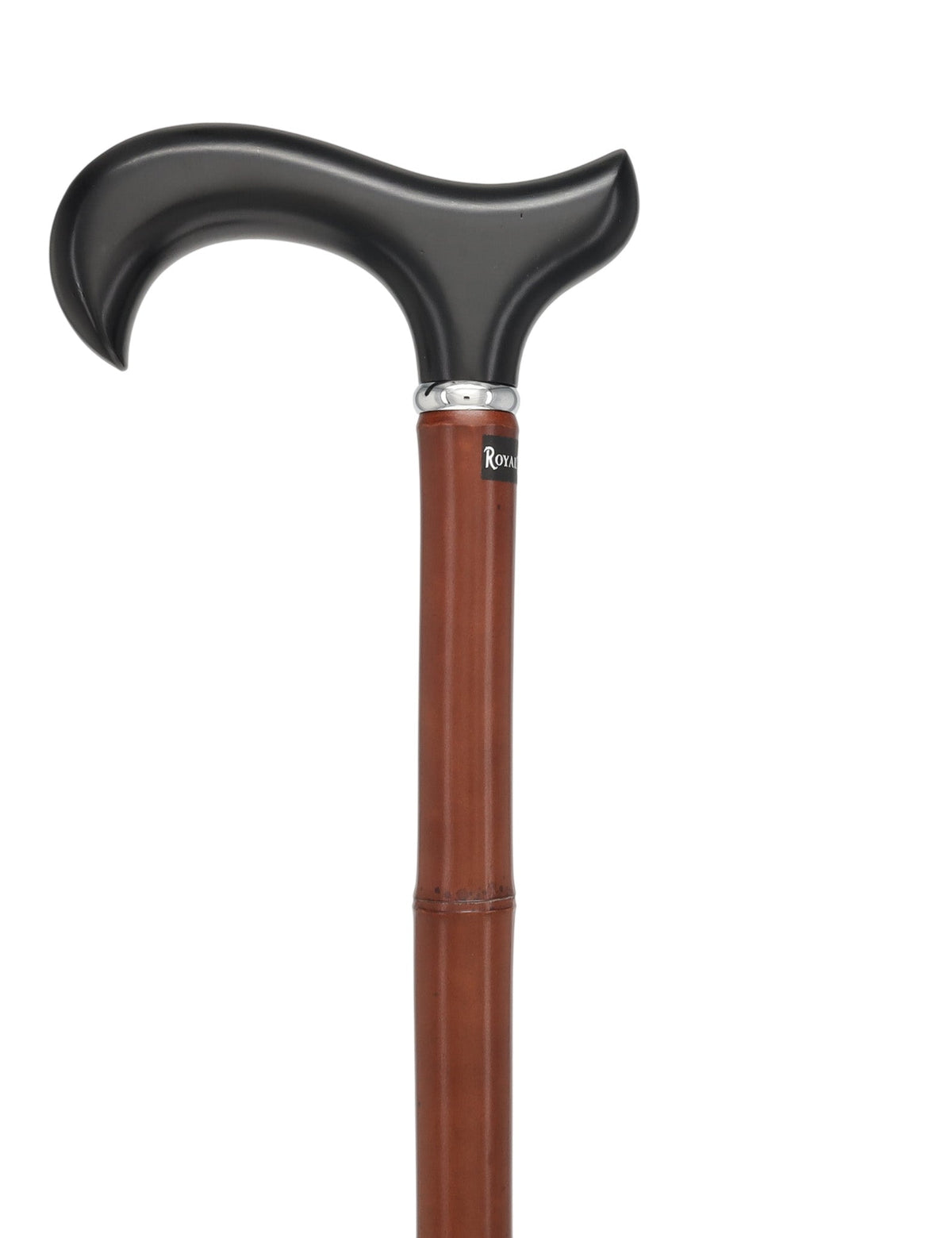 Bamboo Shaft Cane: Elegant Design, Black Beechwood Derby