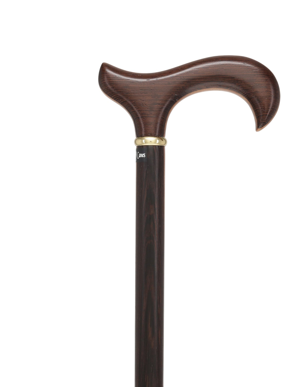 Exquisite Derby Cane: Afromosia Inlay, Textured Wenge Shaft