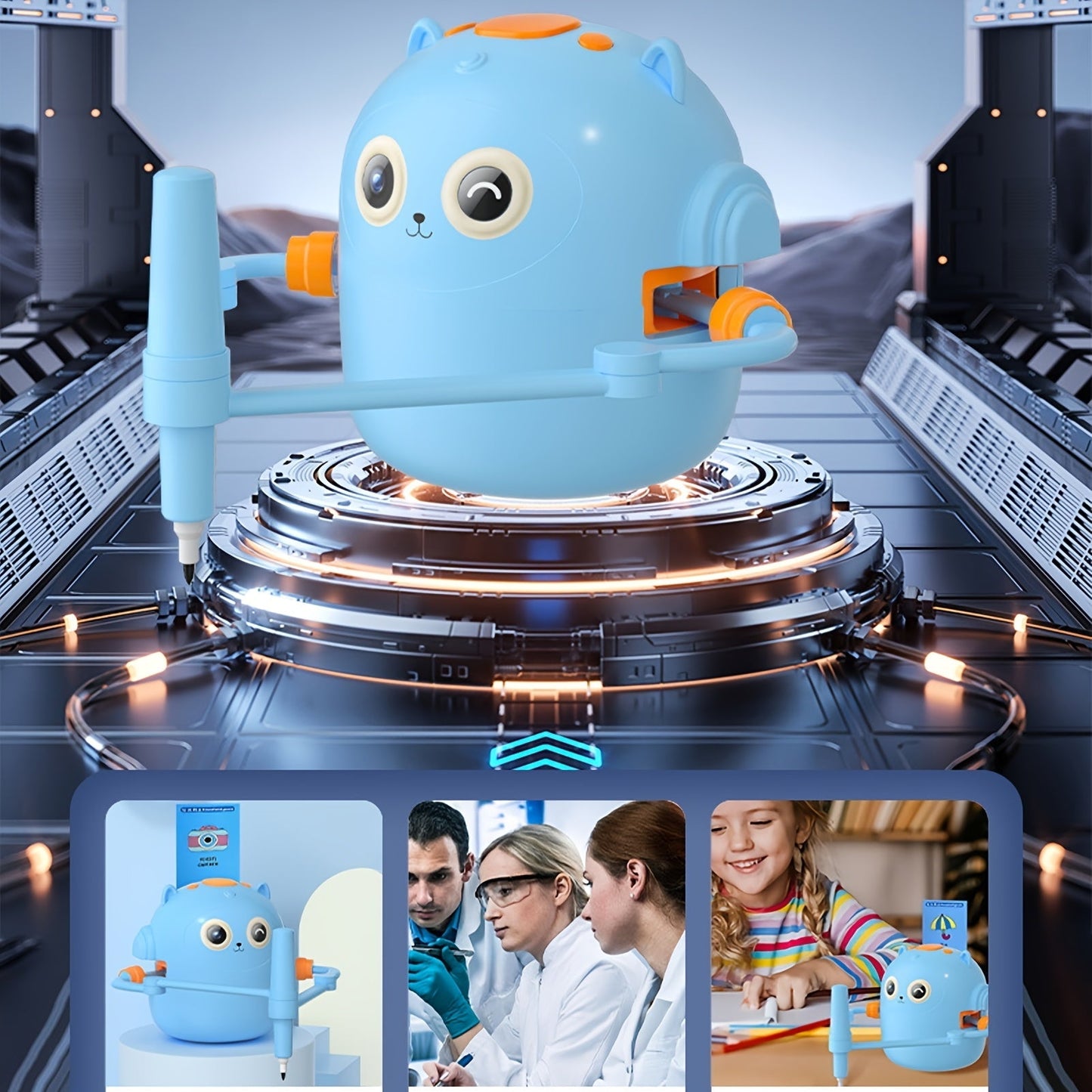 Interactive Drawing Robot for Kids with 100 Cards