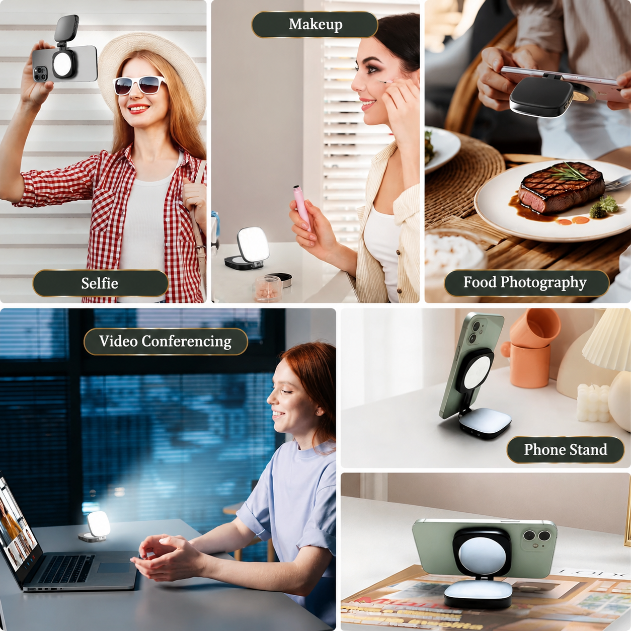 Pocket LED Selfie Ring Light for Content Creators and Streaming