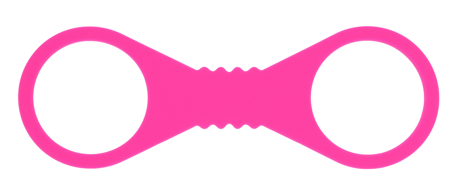 Hot Pink Large Silicone Cuffs