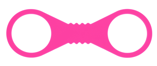 Hot Pink Large Silicone Cuffs