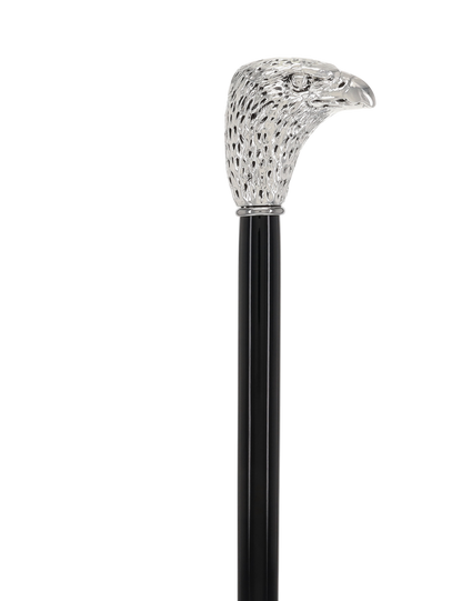 Italian Import:925 silver plating on the Falcon Head Walking Stick